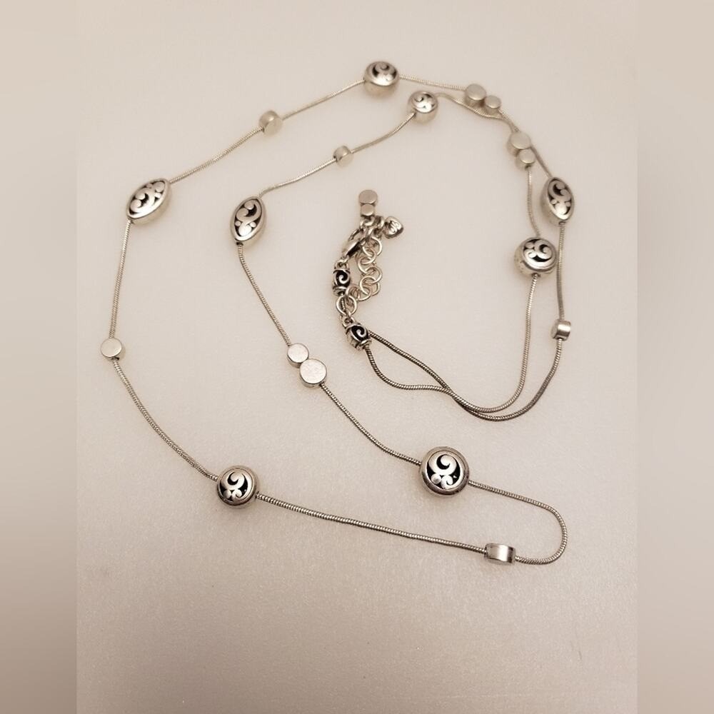 Brighton Contempo scrolled beads long 20 inch necklace
